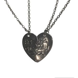 Two piece his and hers necklace set